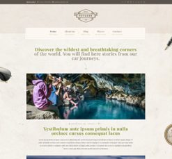 Mẫu giao diện website voyager