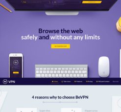 Mẫu giao diện website vpn