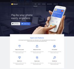 Mẫu giao diện website Cái ví (Wallet)