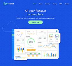 Mẫu giao diện website Ví (Wallet 2)