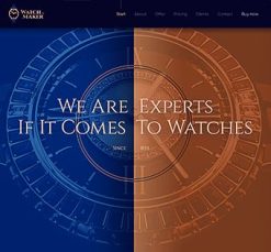 Mẫu giao diện website watchmaker