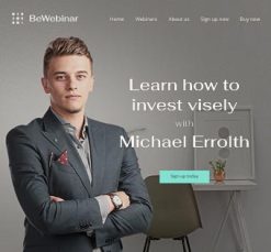 Mẫu giao diện website Hội thảo trên web (Webinar)