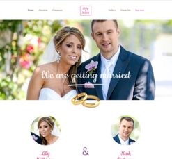 Mẫu giao diện website wedding 2