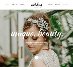 Mẫu giao diện website Váy cưới (Wedding Dresses)