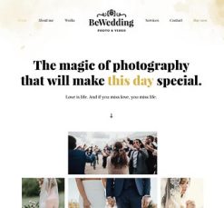 Mẫu giao diện website wedding photos