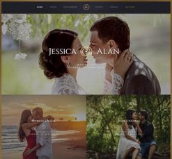 Mẫu giao diện website wedding videos
