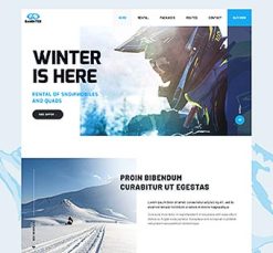 Mẫu giao diện website winter