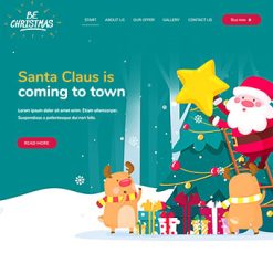 Mẫu giao diện website Giáng Sinh (Xmas 3)