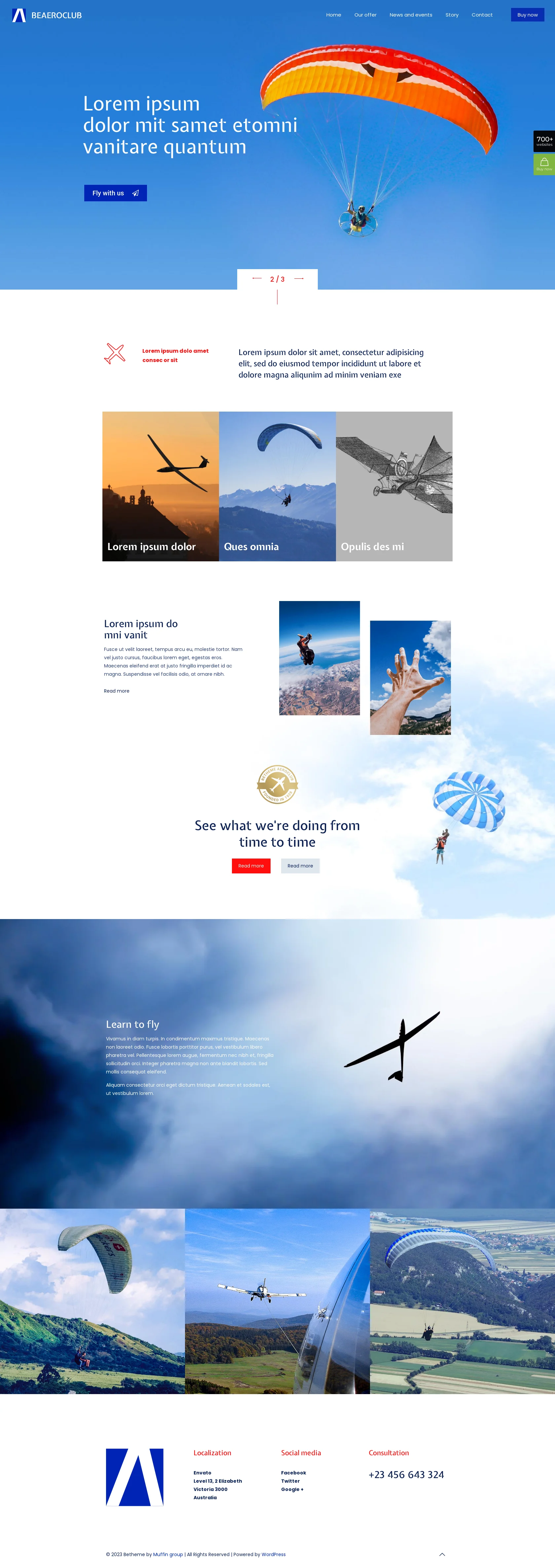 Mẫu giao diện website Câu lạc bộ Aero (Aero Club) Mẫu giao diện website Câu lạc bộ Aero (Aero Club)