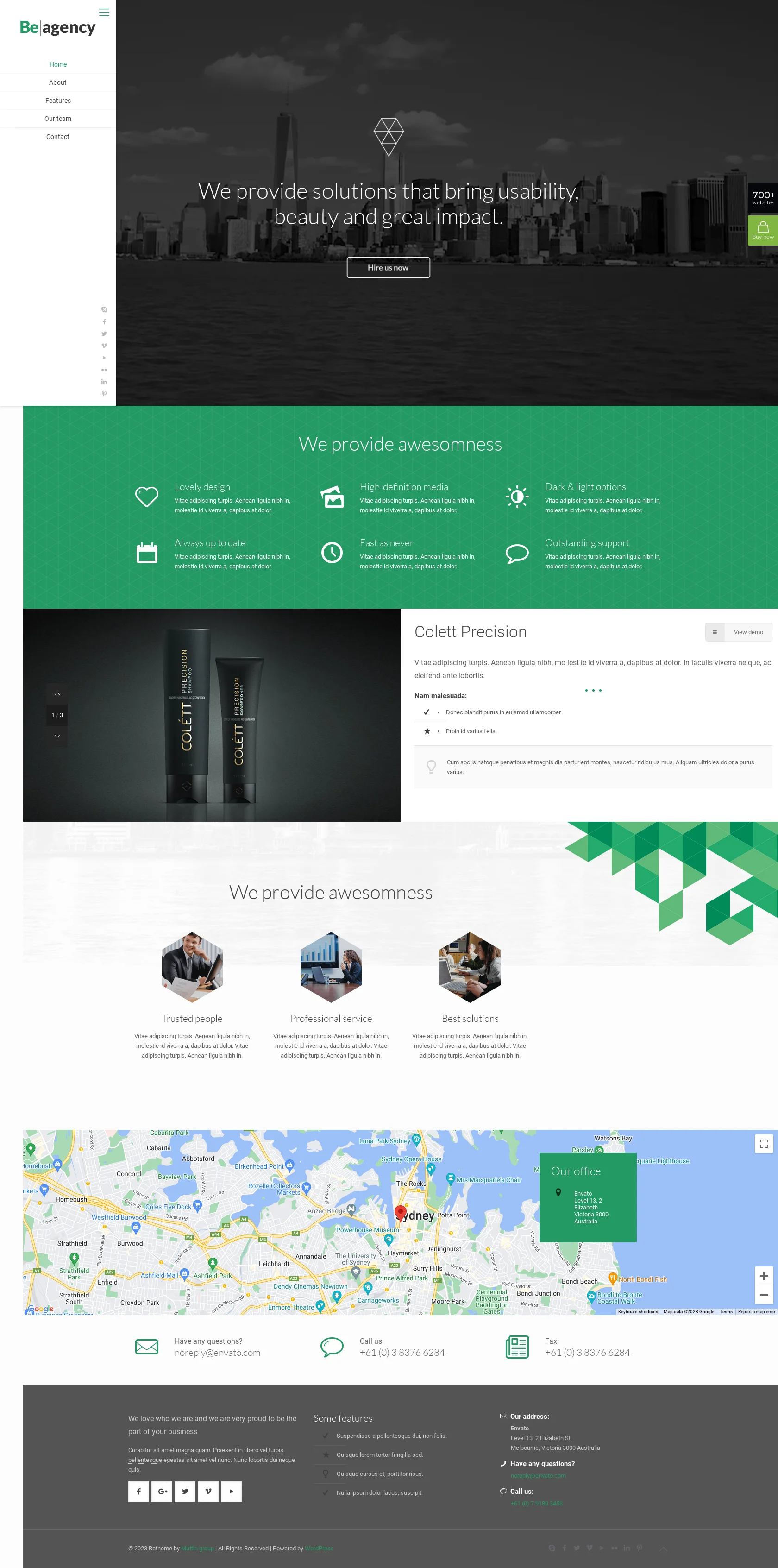 Mẫu giao diện website Hãng (Agency) Mẫu giao diện website Hãng (Agency)