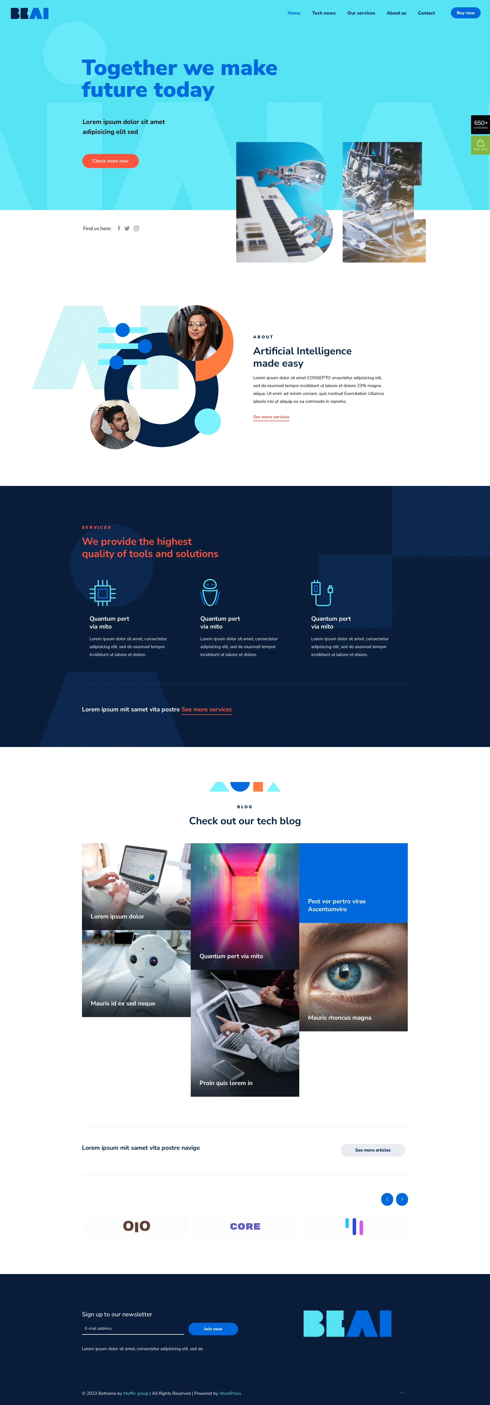 Mẫu giao diện website Trí tuệ nhân tạo (AI) Mẫu giao diện website Trí tuệ nhân tạo (AI)