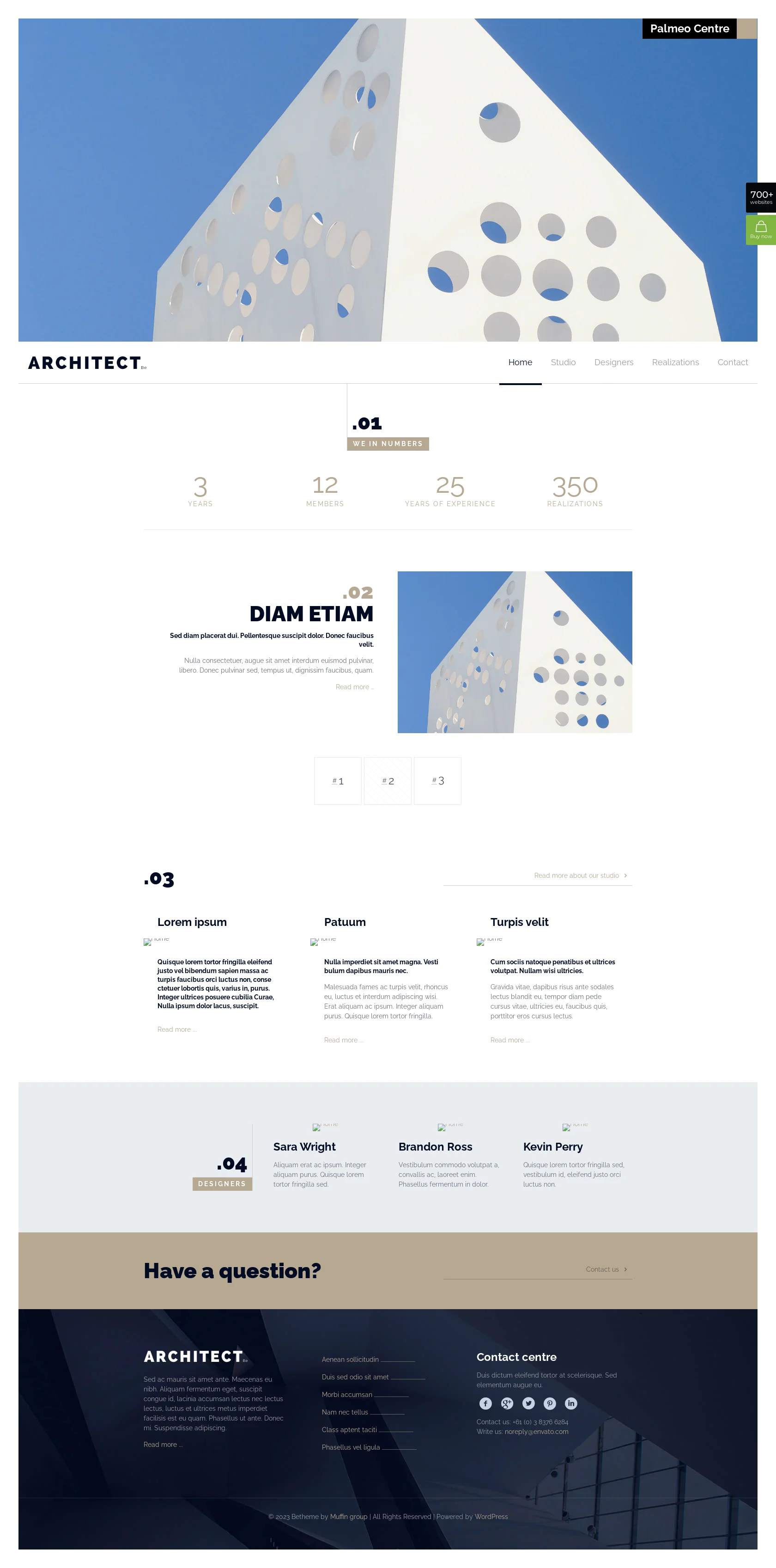 Mẫu giao diện website Kiến trúc sư (Architect 2) Mẫu giao diện website Kiến trúc sư (Architect 2)