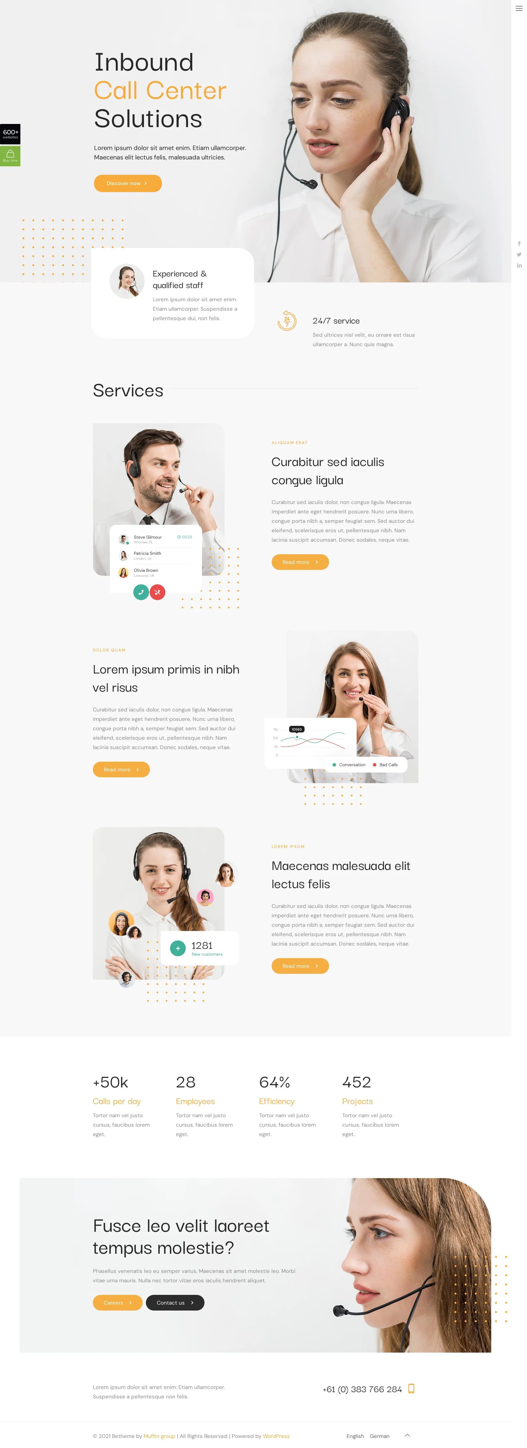 Mẫu giao diện website Trung tâm cuộc gọi (Call Center 2) Mẫu giao diện website Trung tâm cuộc gọi (Call Center 2)