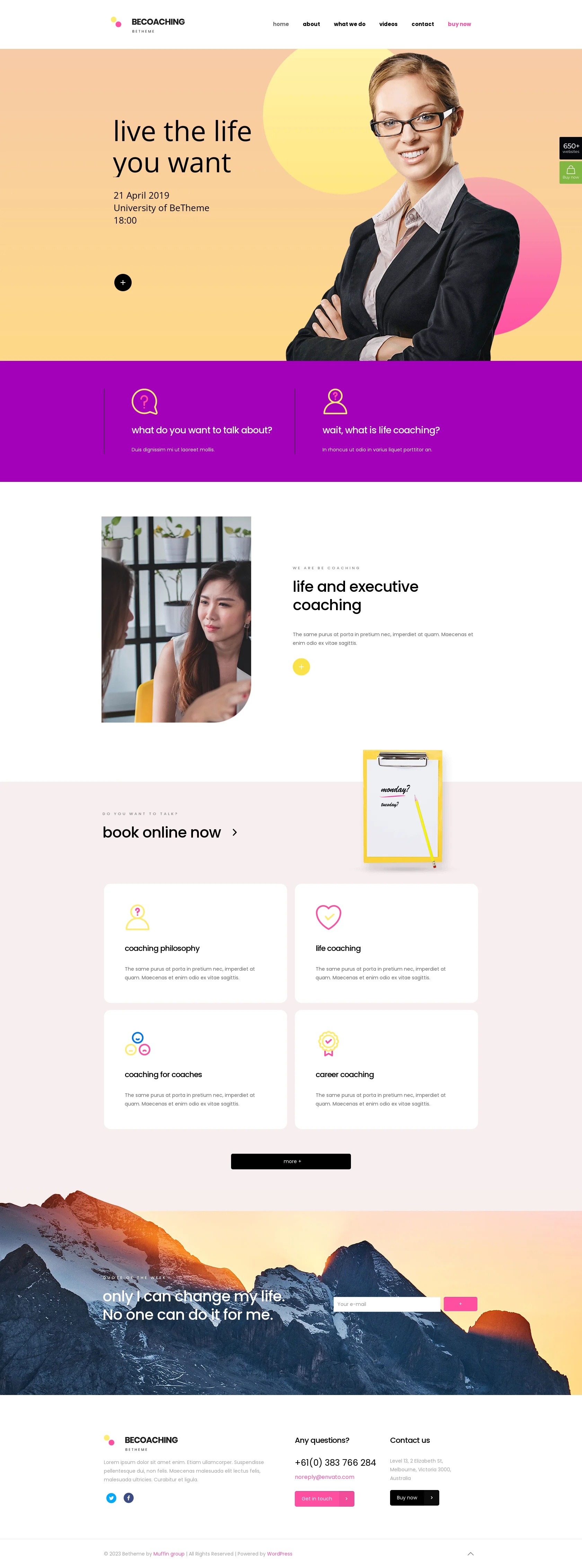 Mẫu giao diện website Huấn luyện (Coaching 2) Mẫu giao diện website Huấn luyện (Coaching 2)