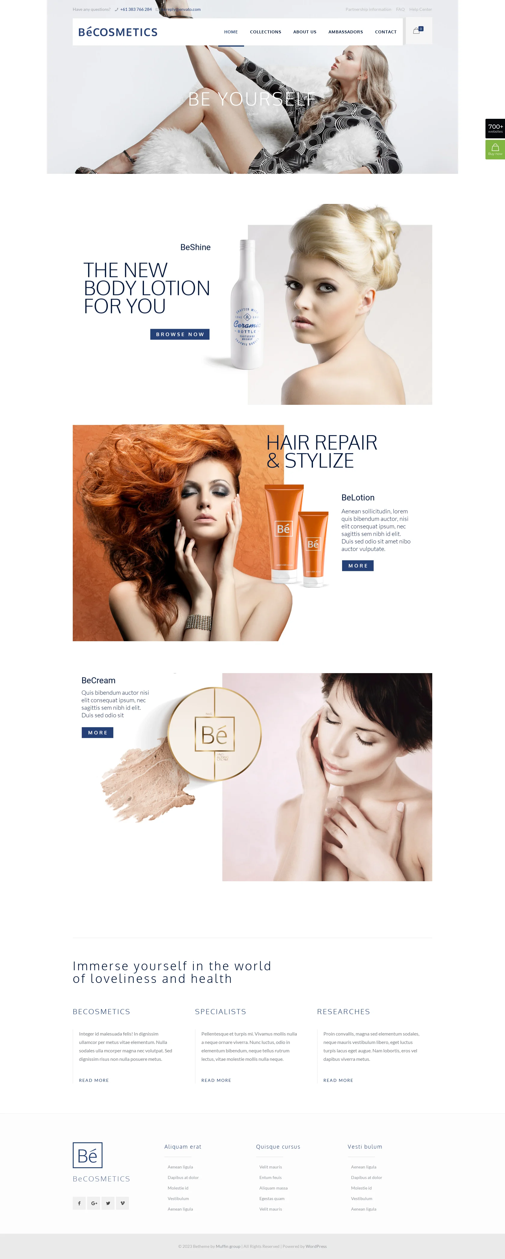 Mẫu giao diện website Mỹ phẩm (Cosmetics) Mẫu giao diện website Mỹ phẩm (Cosmetics)
