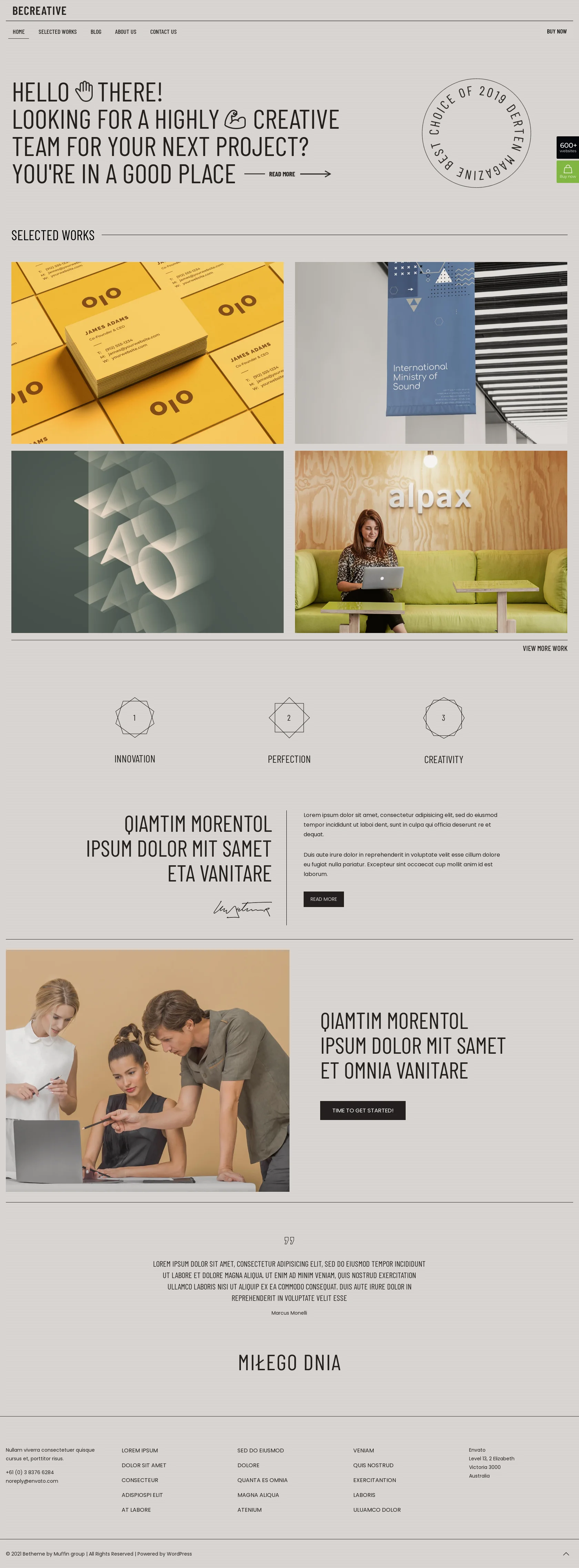 Mẫu giao diện website Sáng tạo (Creative 4) Mẫu giao diện website Sáng tạo (Creative 4)