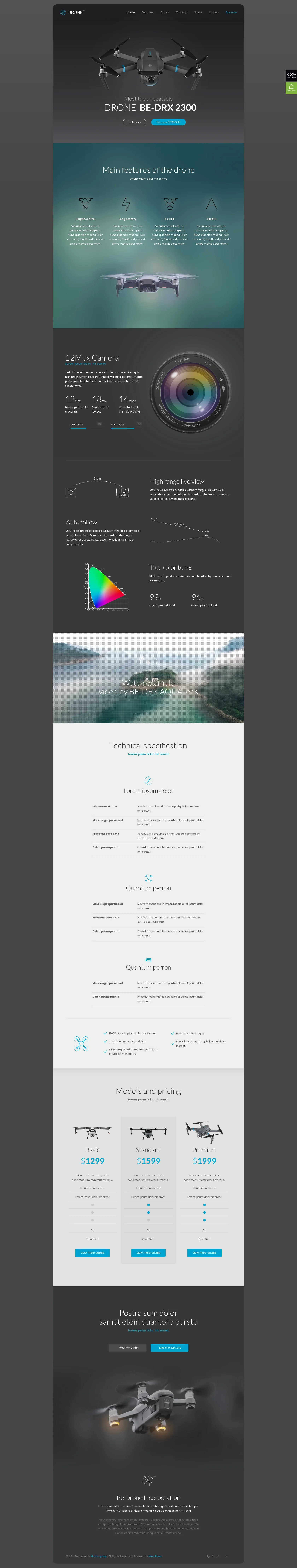 Mẫu giao diện website Máy bay không người lái (Drone) Mẫu giao diện website Máy bay không người lái (Drone)