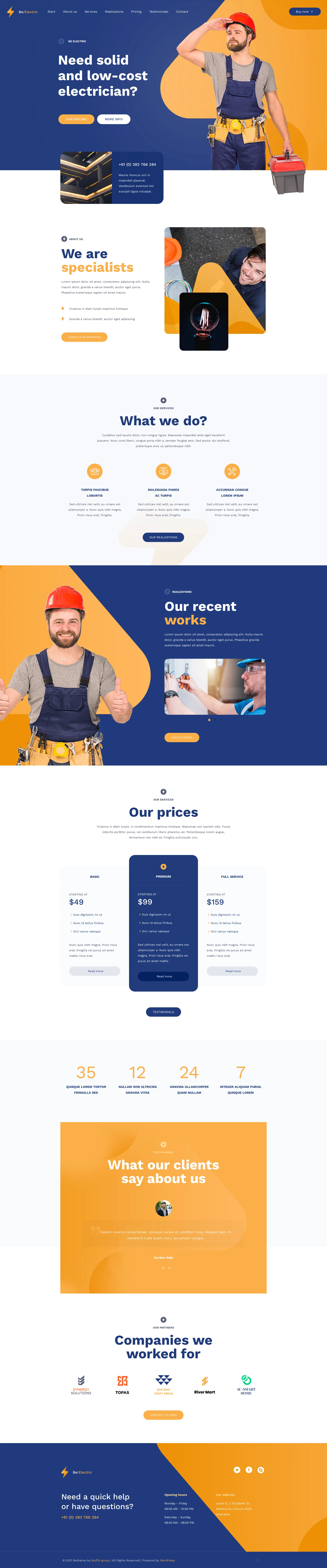 Mẫu giao diện website Điện (Electric 2) Mẫu giao diện website Điện (Electric 2)