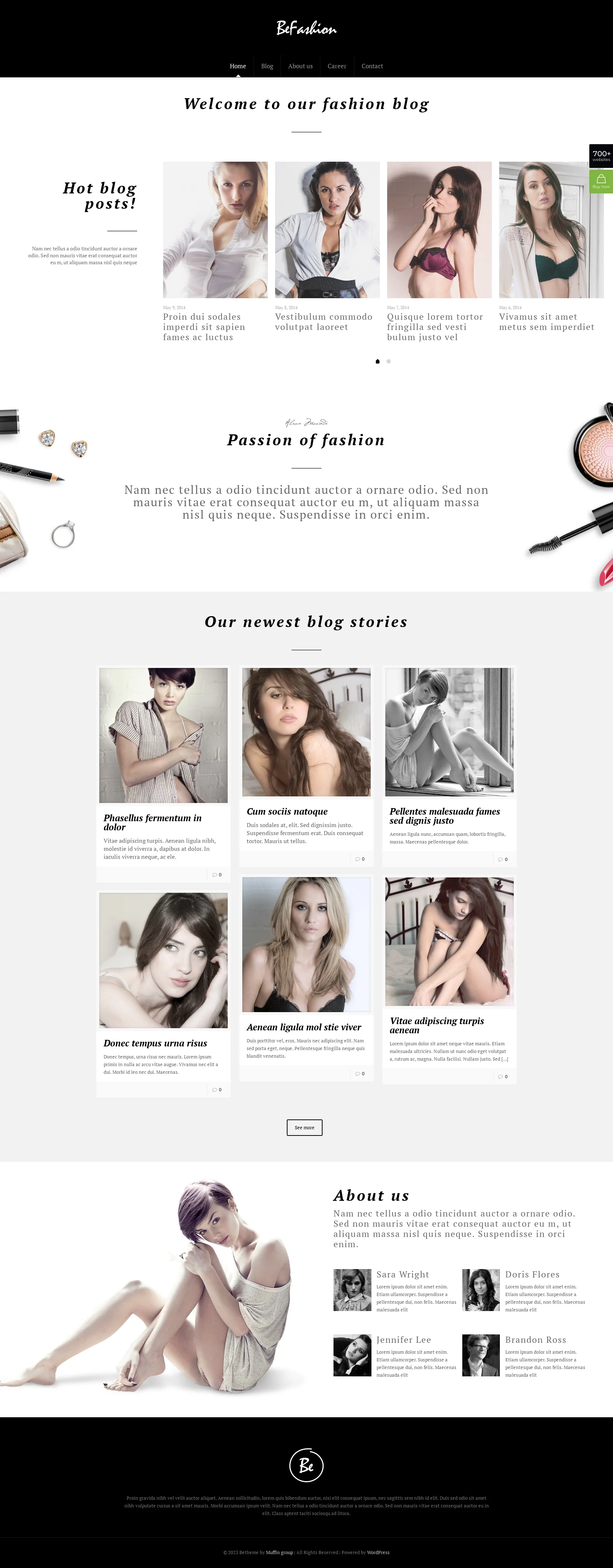 Mẫu giao diện website Thời trang (Fashion) Mẫu giao diện website Thời trang (Fashion)