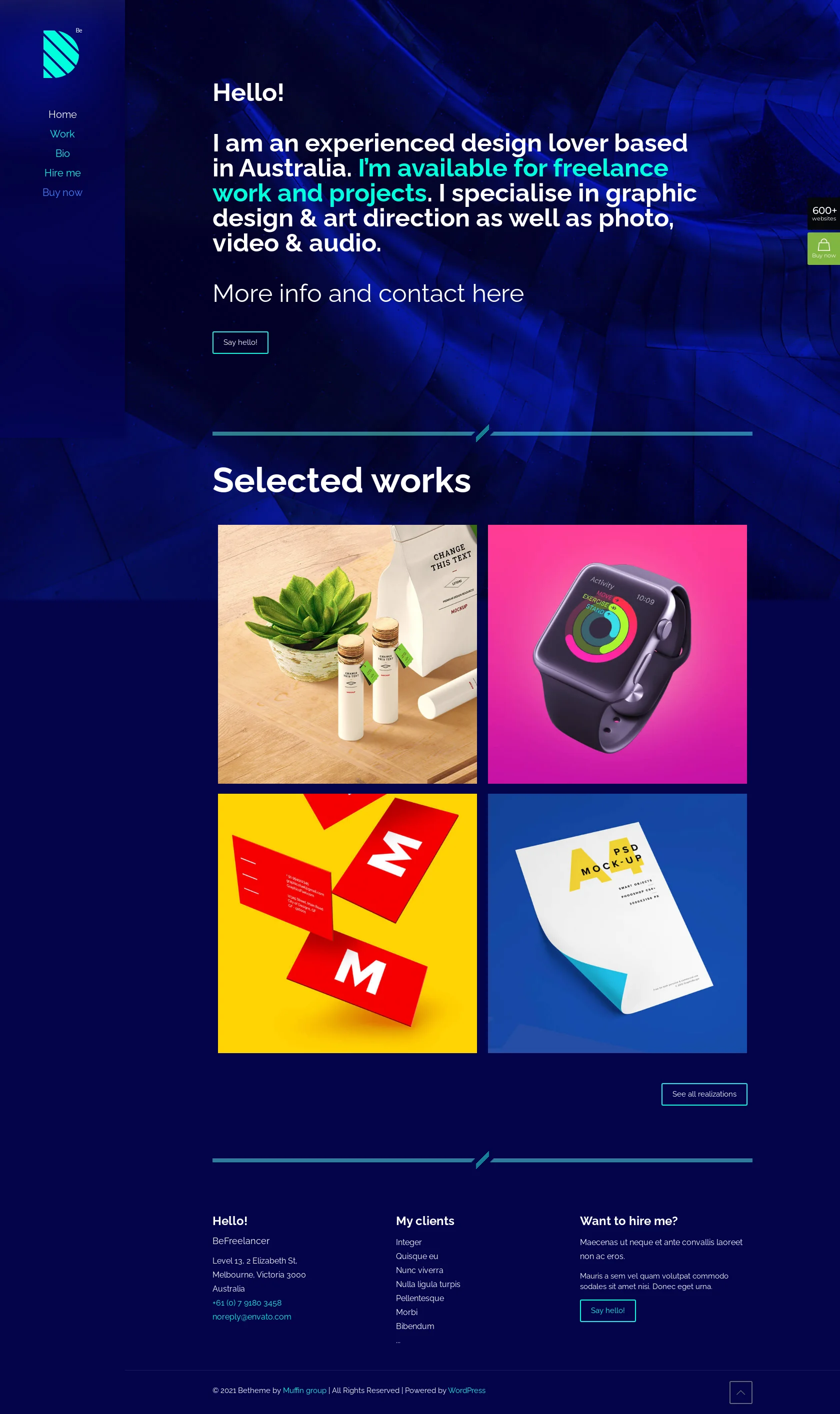 Mẫu giao diện website Freelancer (Freelancer) Mẫu giao diện website Freelancer (Freelancer)