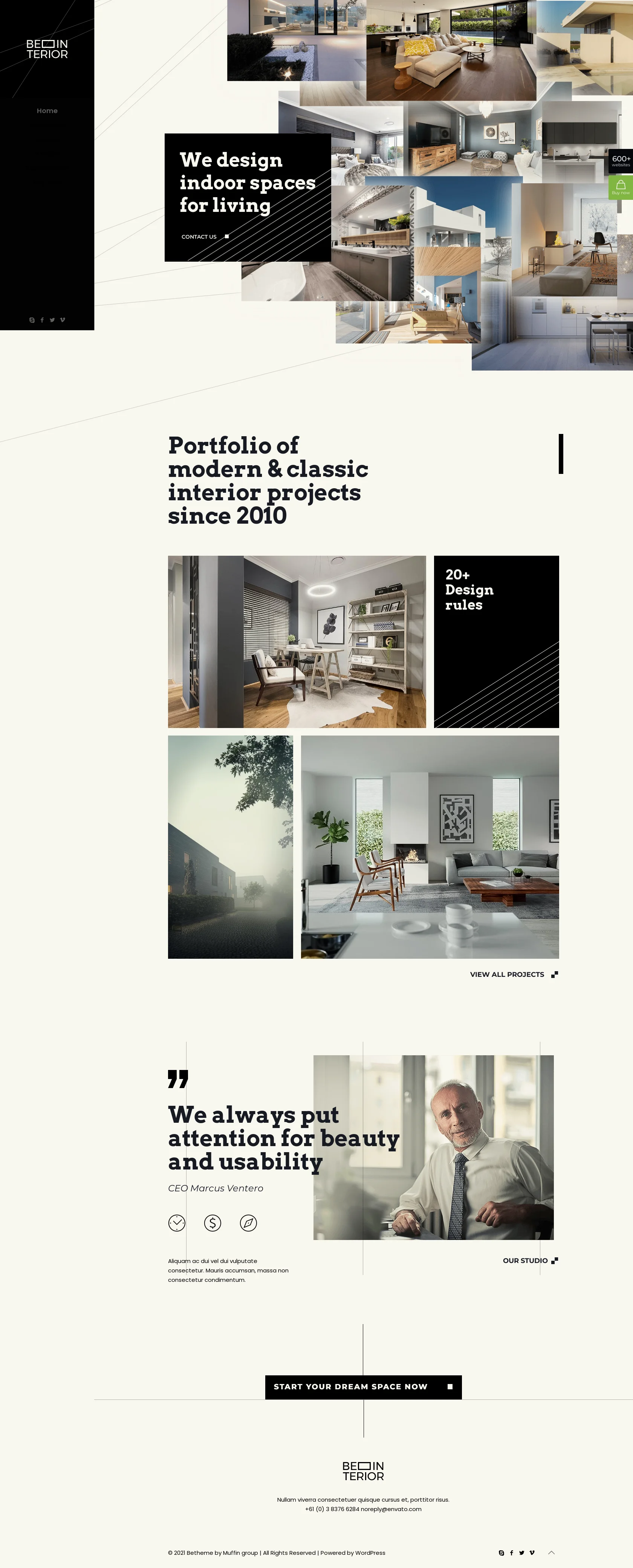 Mẫu giao diện website Nội thất (Interior 4) Mẫu giao diện website Nội thất (Interior 4)