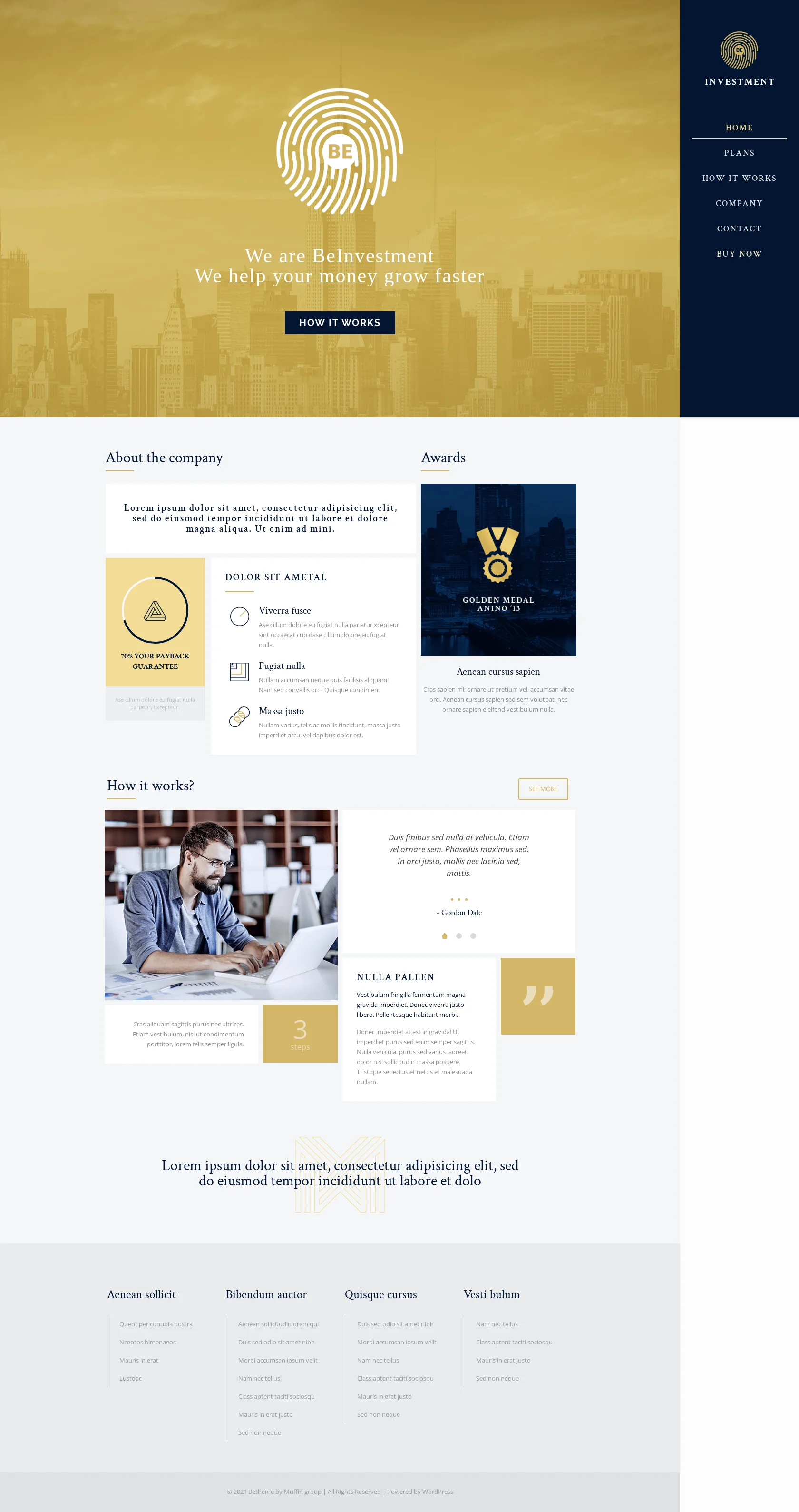 Mẫu giao diện website Sự đầu tư (Investment) Mẫu giao diện website Sự đầu tư (Investment)