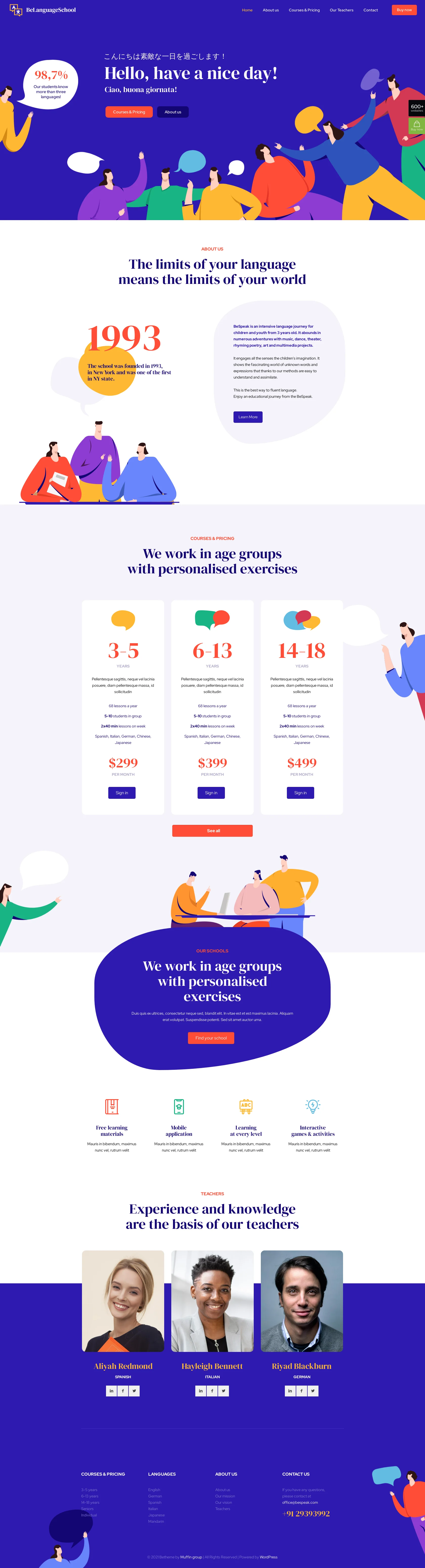 Mẫu giao diện website Ngôn ngữ (Language 3) Mẫu giao diện website Ngôn ngữ (Language 3)