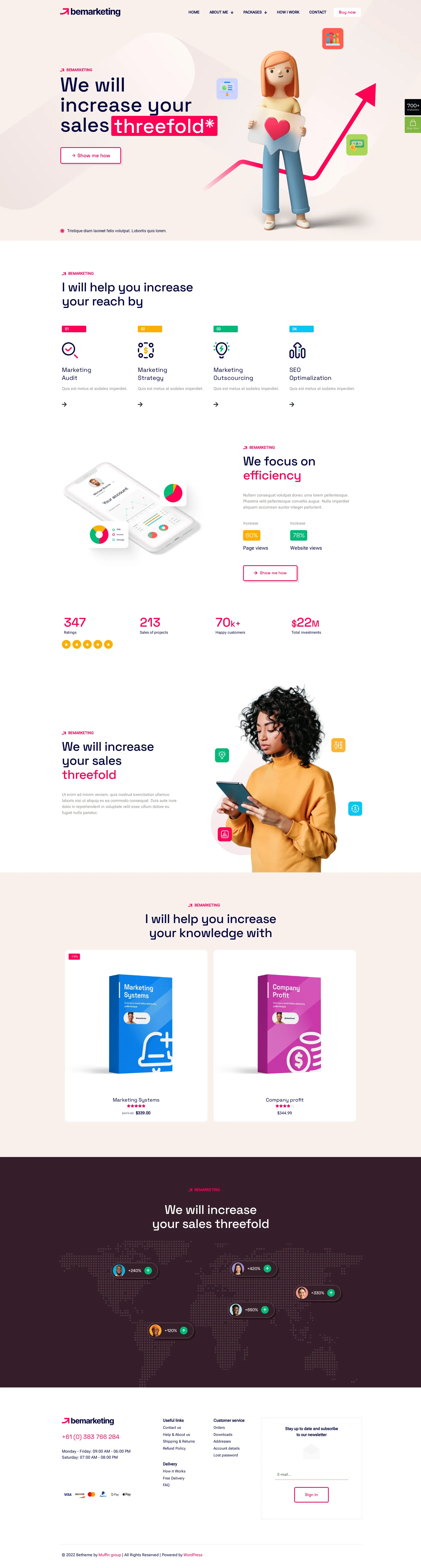 Mẫu giao diện website Tiếp thị (Marketing 2) Mẫu giao diện website Tiếp thị (Marketing 2)