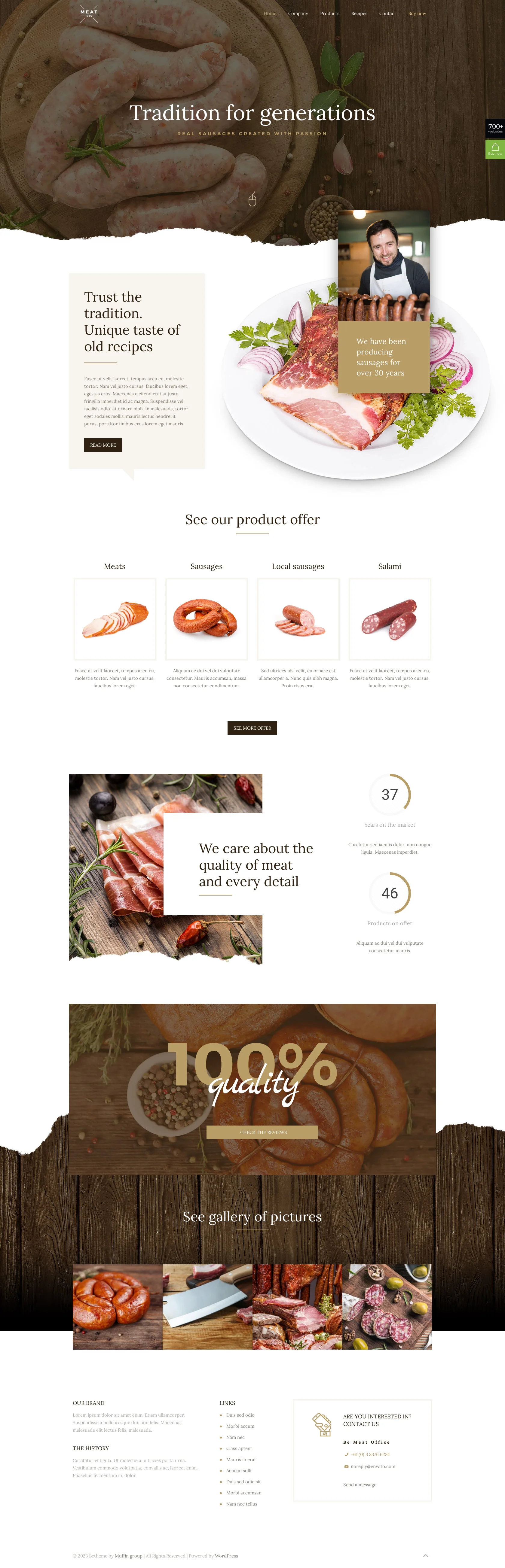 Mẫu giao diện website Thịt (Meat) Mẫu giao diện website Thịt (Meat)