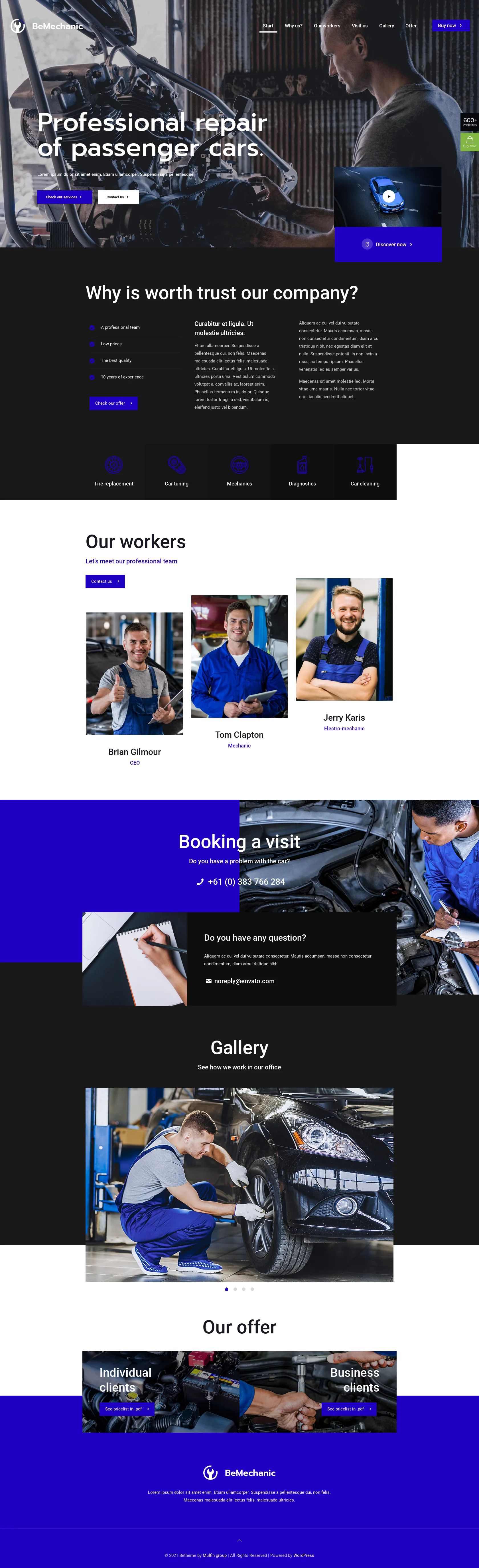 Mẫu giao diện website Cơ học (Mechanic 5) Mẫu giao diện website Cơ học (Mechanic 5)