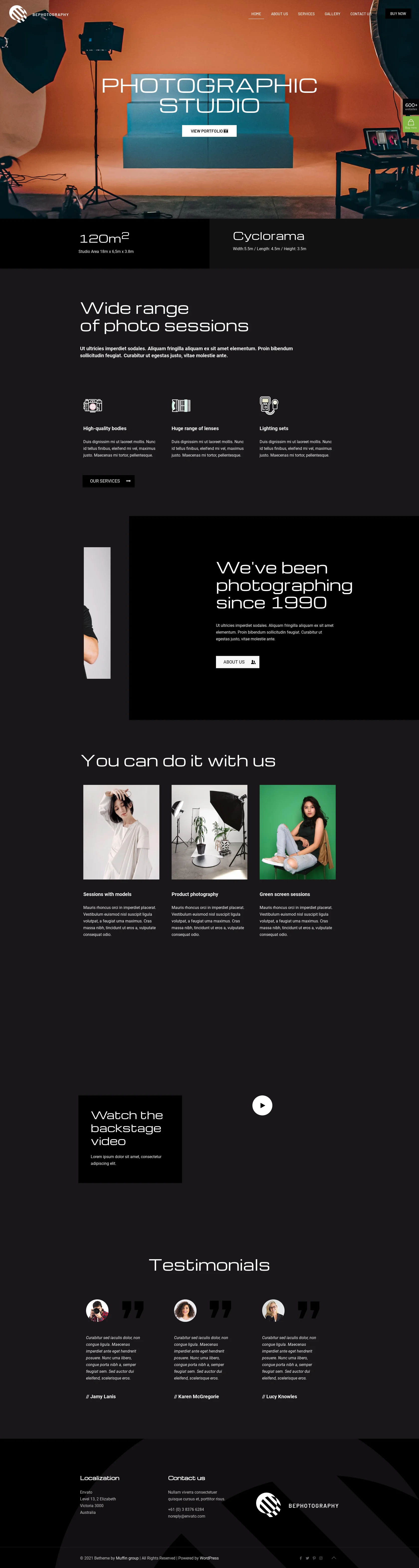 Mẫu giao diện website Nhiếp ảnh (Photography 2) Mẫu giao diện website Nhiếp ảnh (Photography 2)