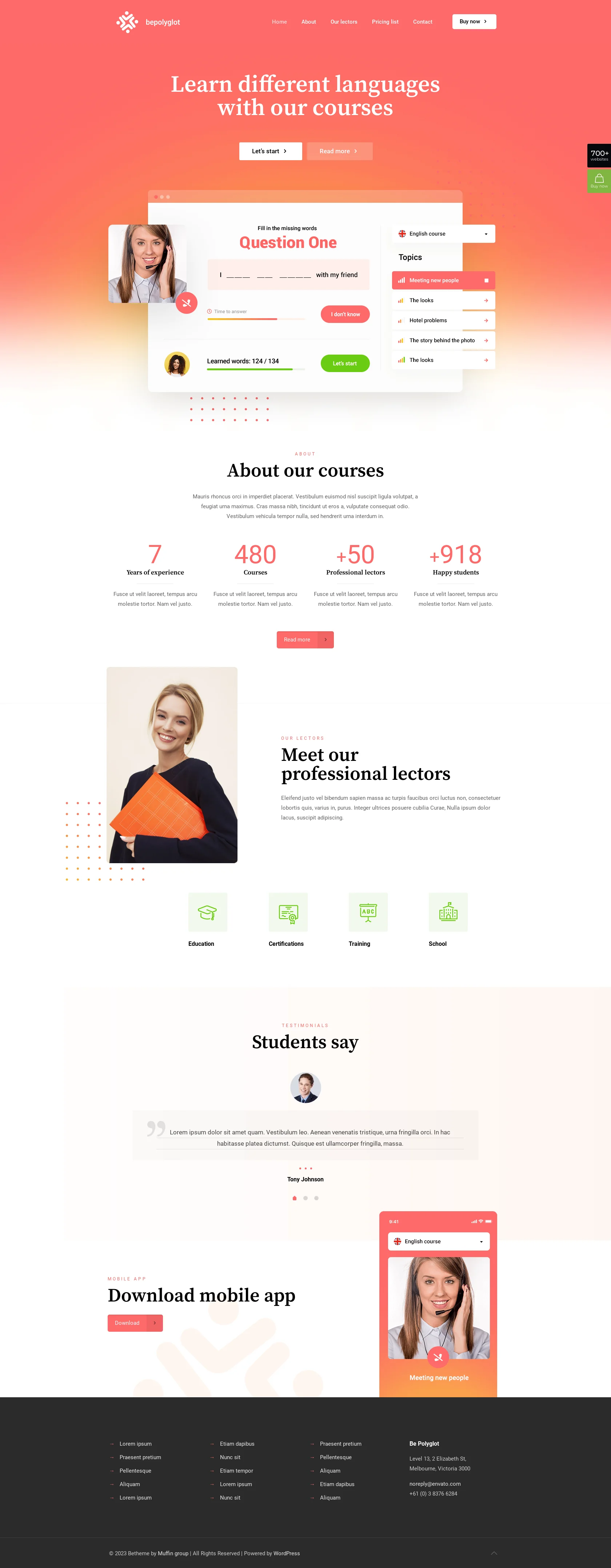 Mẫu giao diện website Polyglot (Polyglot) Mẫu giao diện website Polyglot (Polyglot)