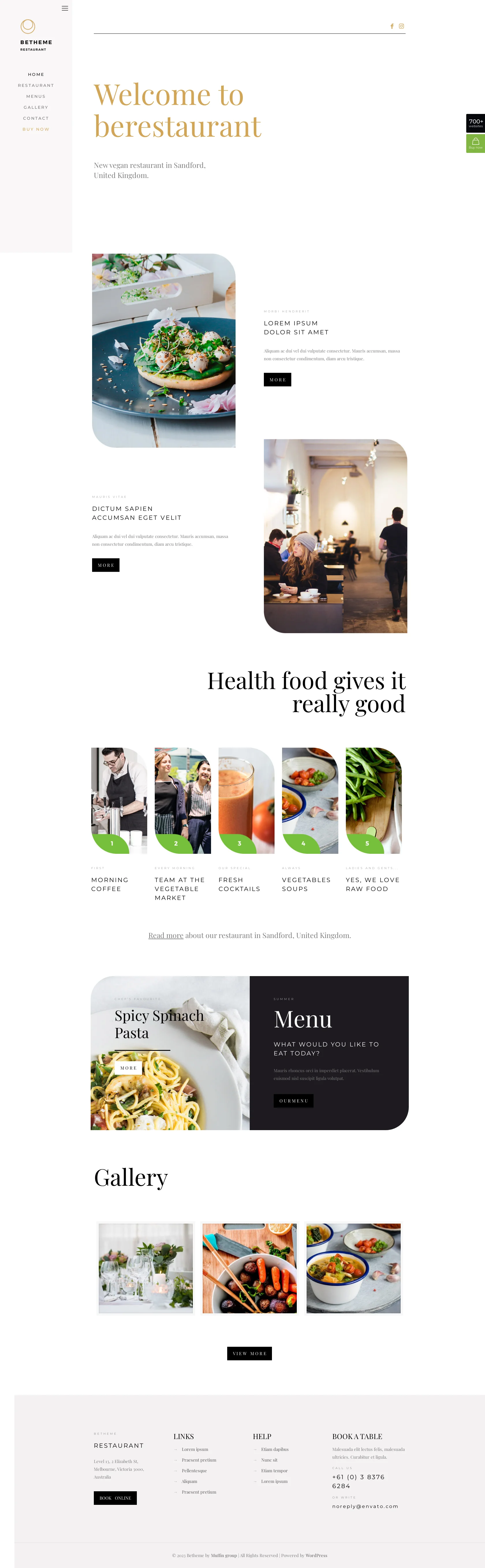 Mẫu giao diện website Nhà hàng (Restaurant 3) Mẫu giao diện website Nhà hàng (Restaurant 3)
