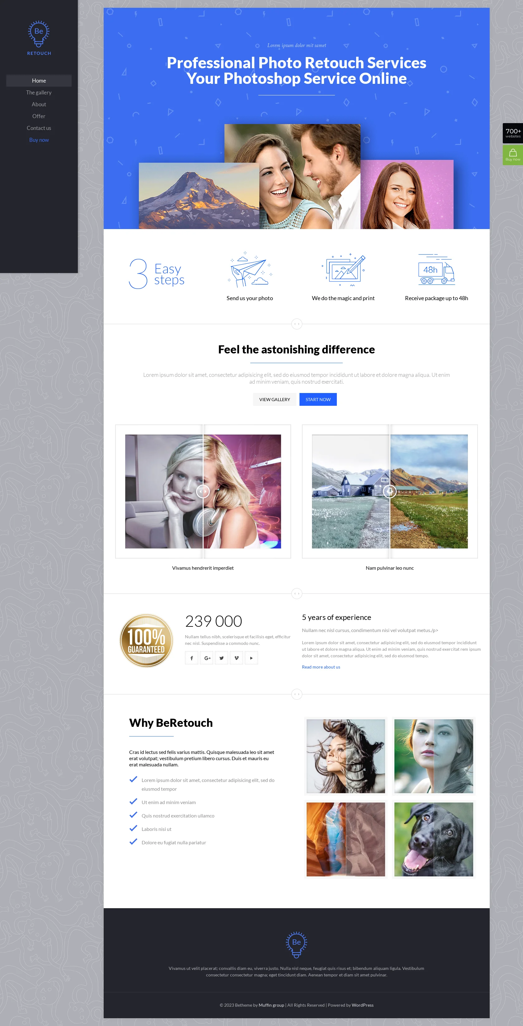 Mẫu giao diện website Chỉnh sửa (Retouch) Mẫu giao diện website Chỉnh sửa (Retouch)