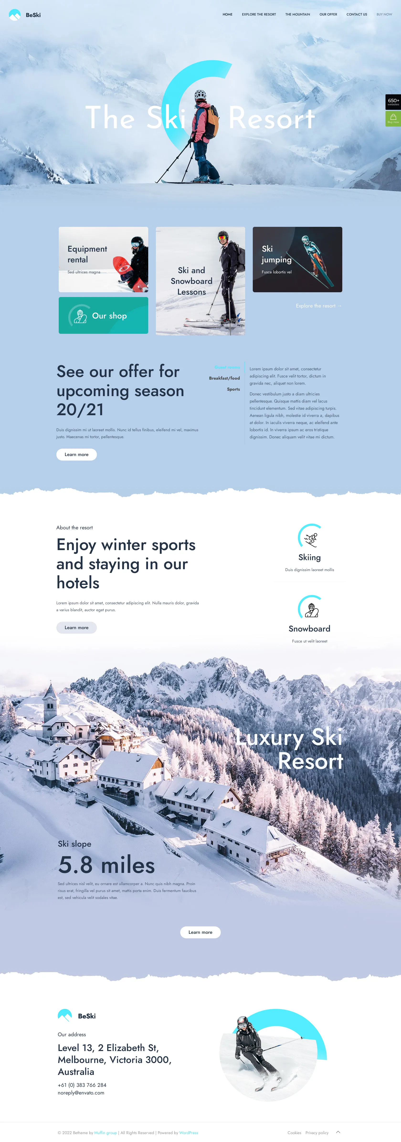Mẫu giao diện website Trượt tuyết (Ski 2) Mẫu giao diện website Trượt tuyết (Ski 2)