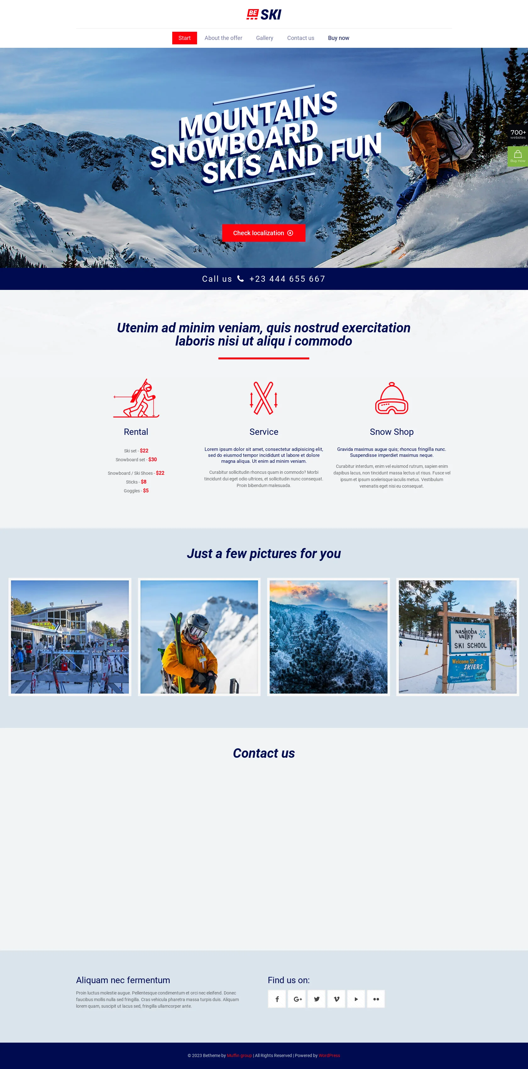 Mẫu giao diện website Trượt tuyết (Ski) Mẫu giao diện website Trượt tuyết (Ski)