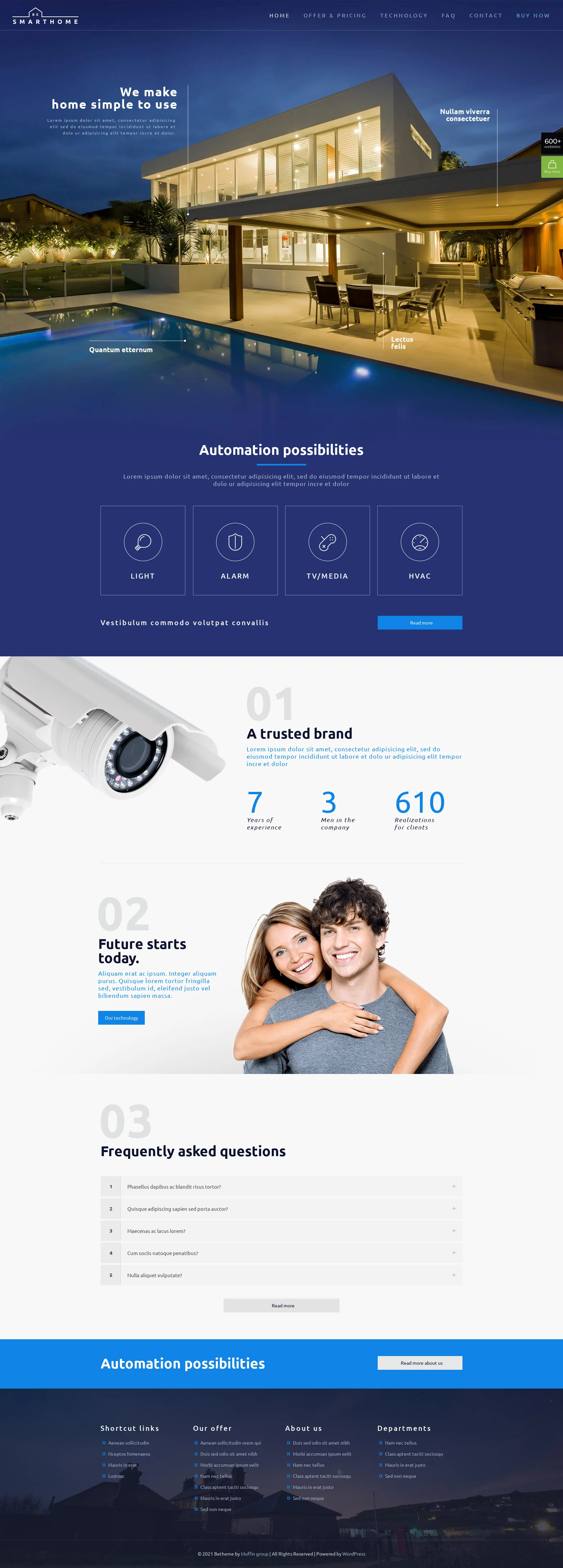 Mẫu giao diện website Smarthome (Smarthome) Mẫu giao diện website Smarthome (Smarthome)