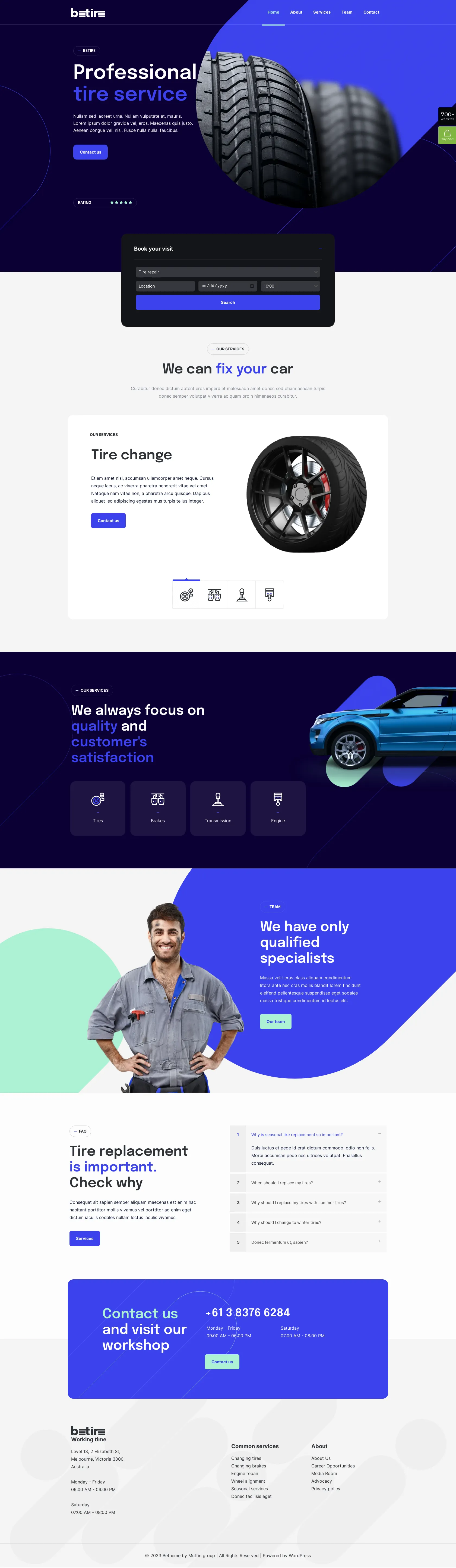 Mẫu giao diện website Lốp xe (Tire) Mẫu giao diện website Lốp xe (Tire)