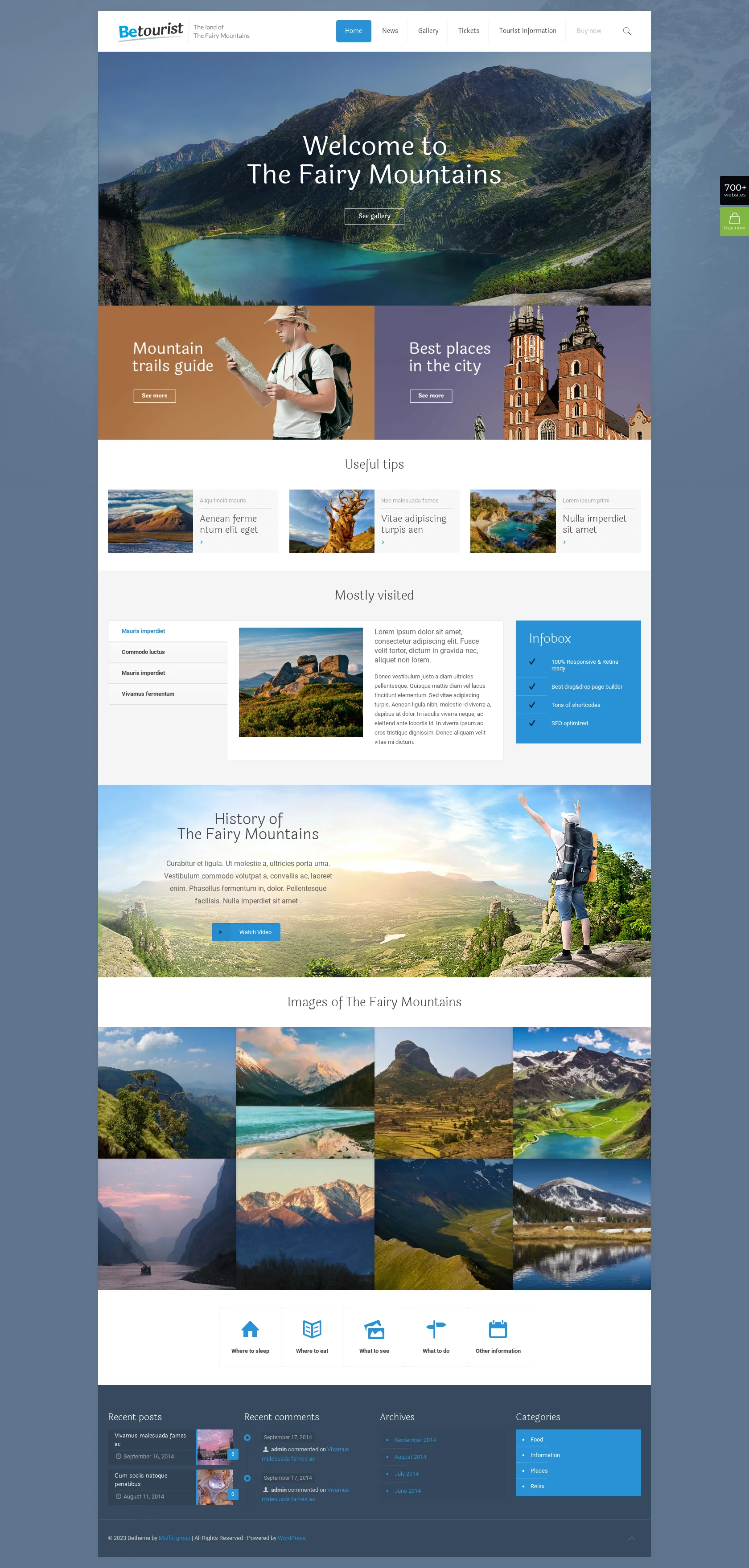 Mẫu giao diện website Du khách (Tourist) Mẫu giao diện website Du khách (Tourist)