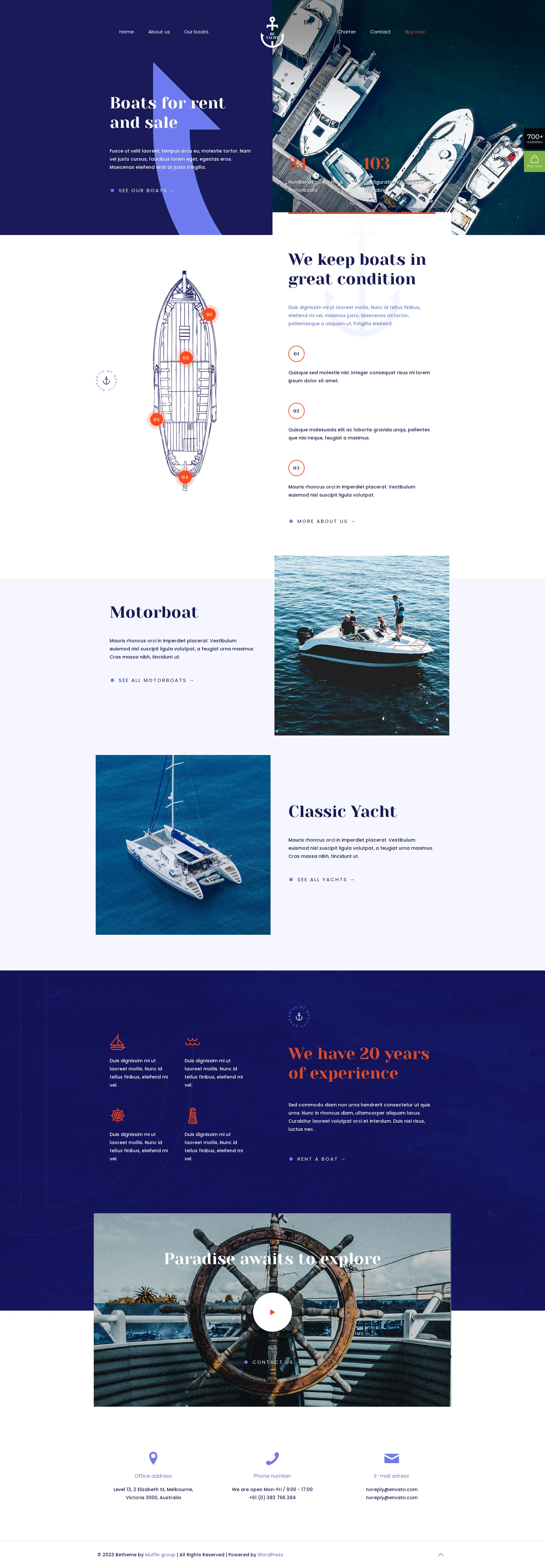 Mẫu giao diện website Thuyền buồm (Yacht) Mẫu giao diện website Thuyền buồm (Yacht)