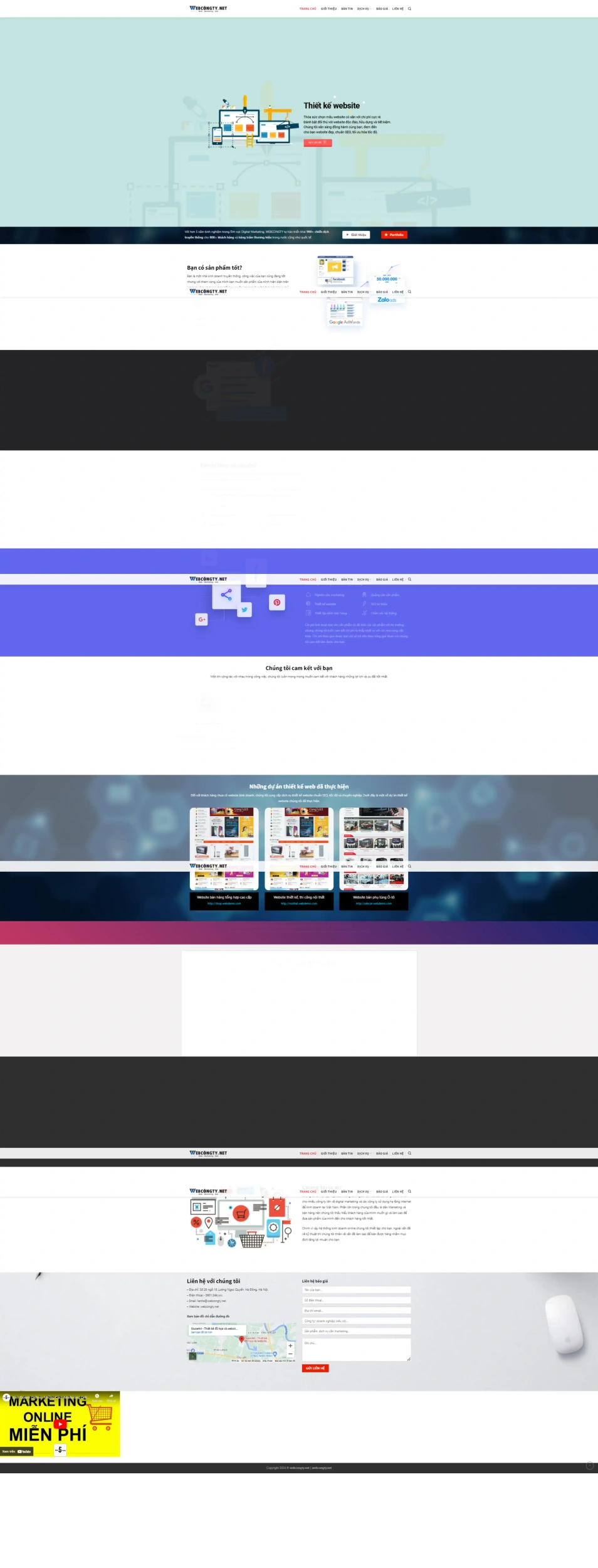 Mẫu Giao Diện Website Digital Marketing