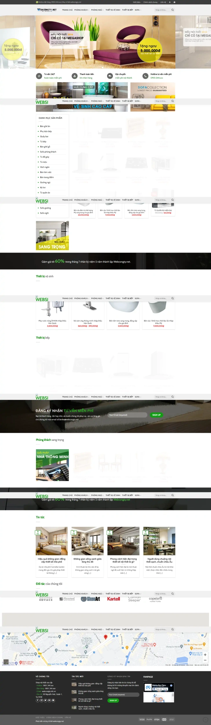 Mẫu Giao Diện Website Bán Nội Thất 3