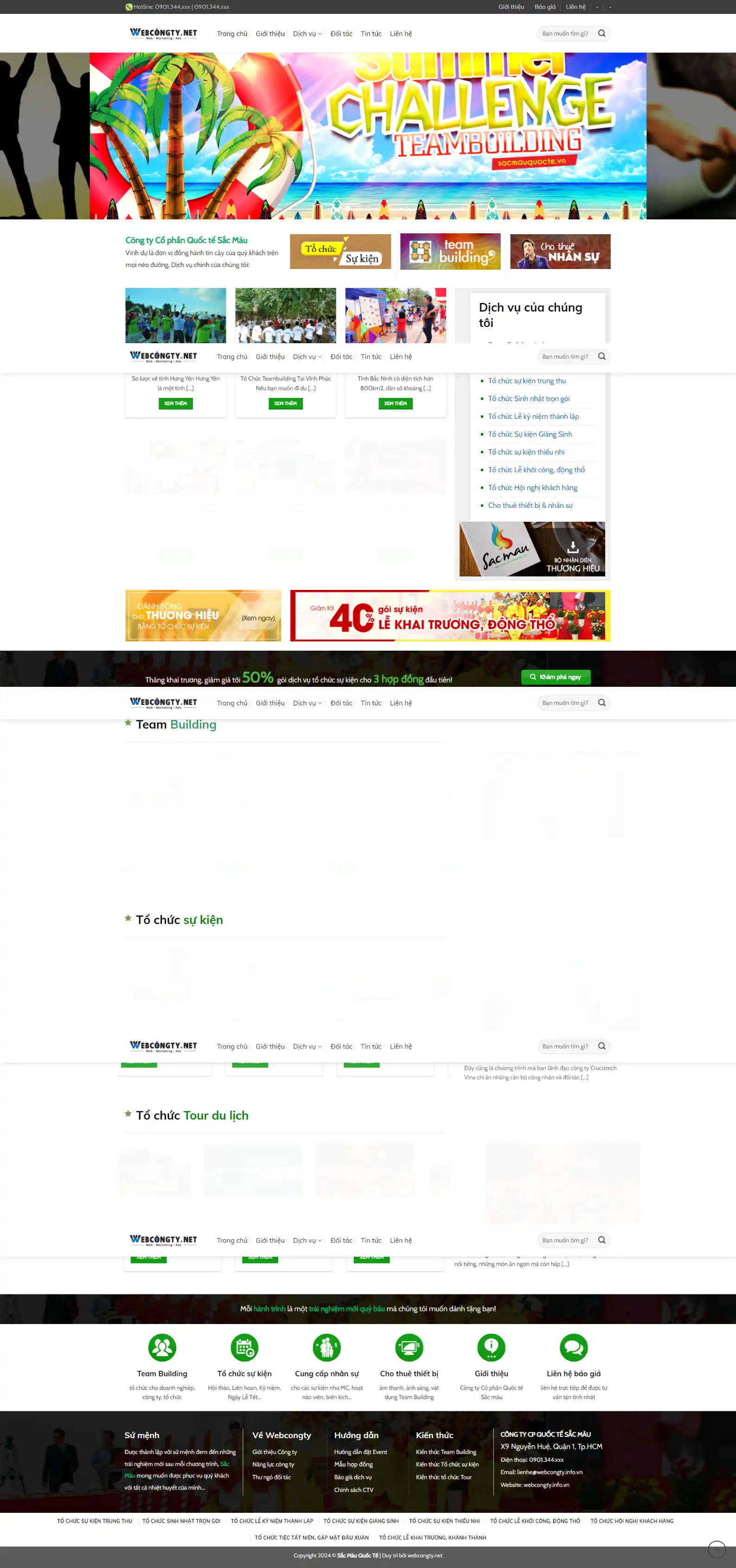 Mẫu Giao Diện Website Tổ Chức Sự Kiện 2