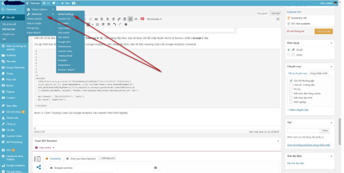 Cách Chèn Google Analytics Vào Website