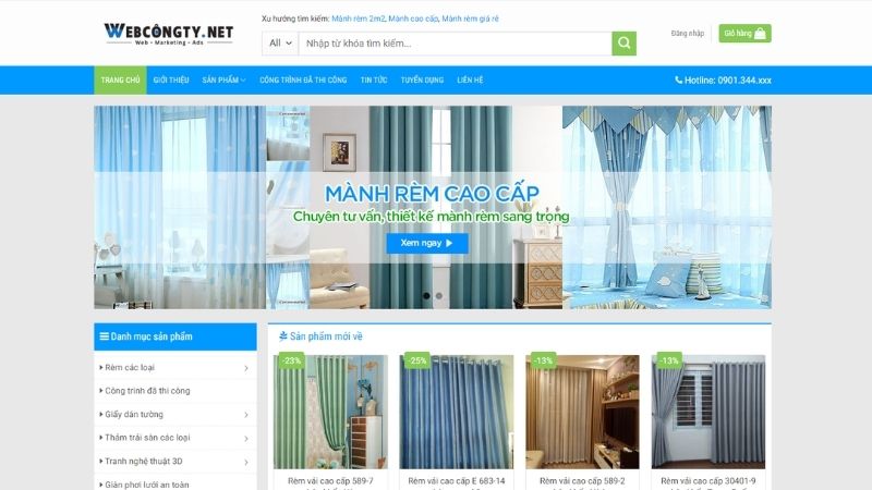 Website bán rèm cửa