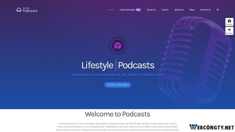 Website giải trí podcast