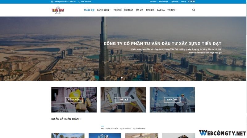 Website xây dựng