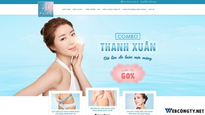 Website Thẩm Mỹ Spa