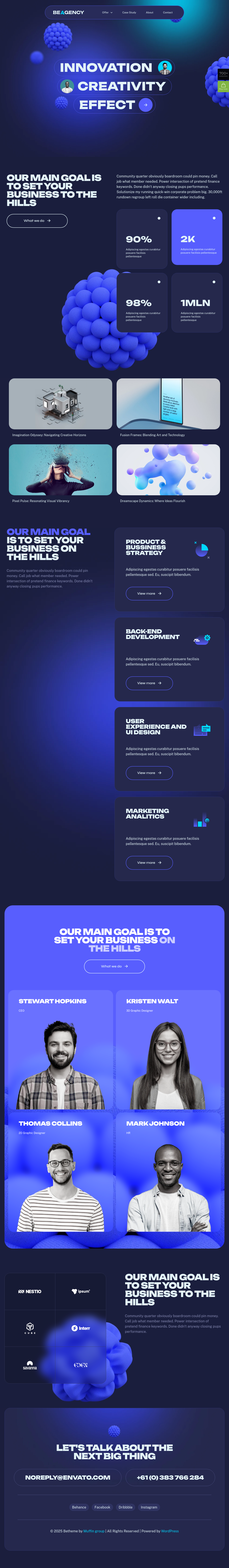 Mẫu giao diện website agency 9