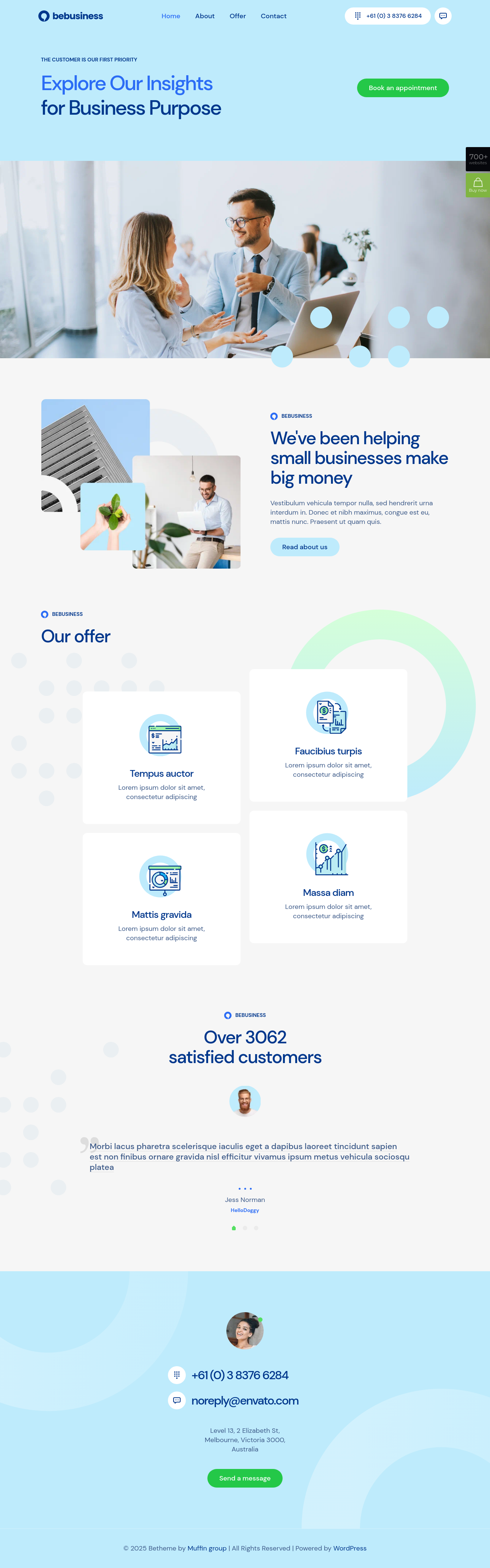 Mẫu giao diện website business 7